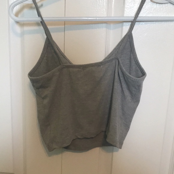 Gray Tie Up Tank - Picture 3 of 3